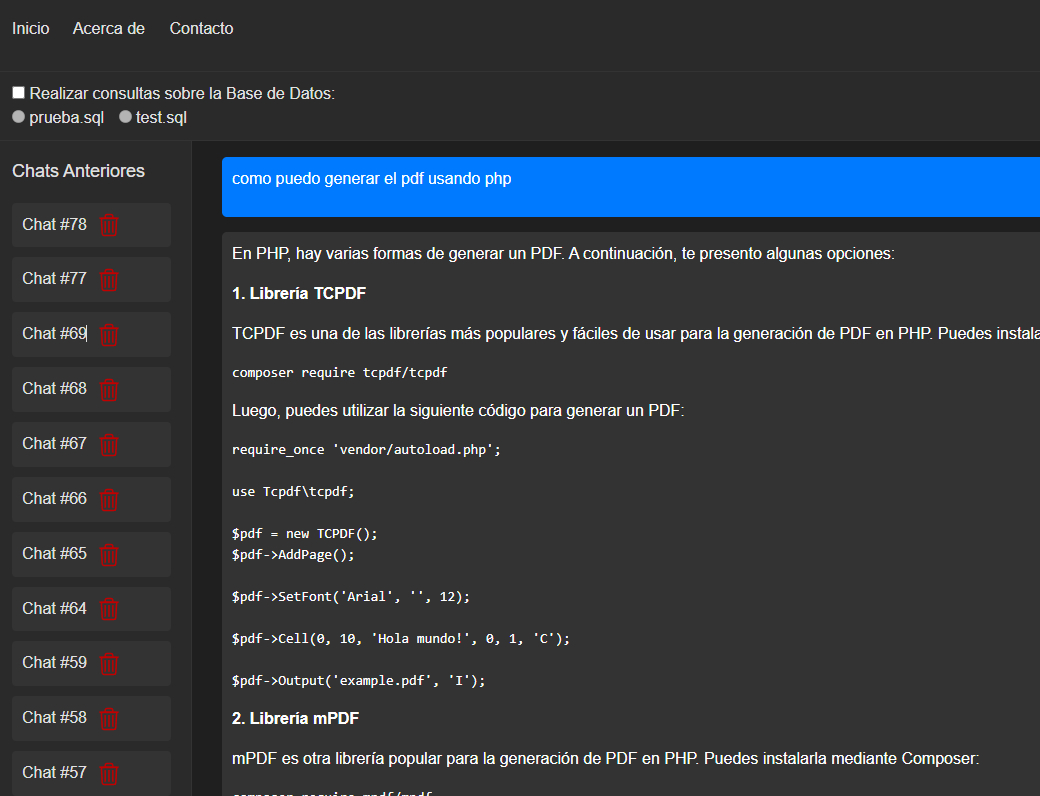 Inteface Ollama en Laravel